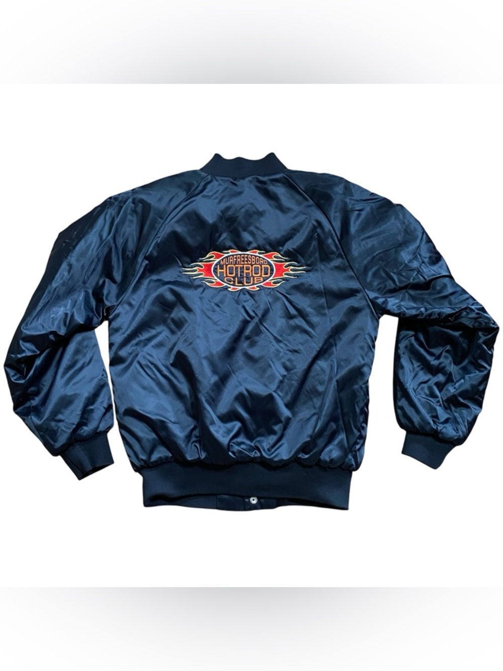 Vintage 1989s Murfreesboro Hot Rod Club Bomber Jacket